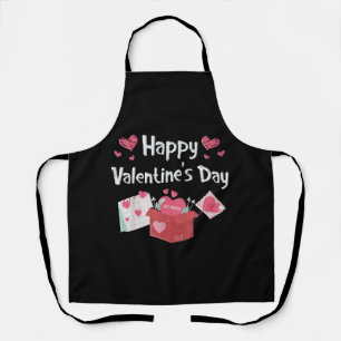 Happy Valentines Day Be Mine Cute Hearts Apron