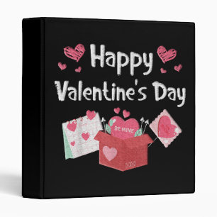 Happy Valentines Day Be Mine Cute Hearts Binder