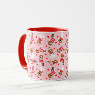 Happy Valentines Day Beagle Dogs Mug