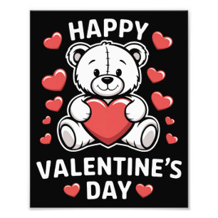 Happy Valentine's Day Bear vday  Photo Print
