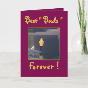Happy Valentine's Day/Best Buds Forever! Holiday Card