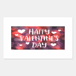 happy valentines day bokeh sticker