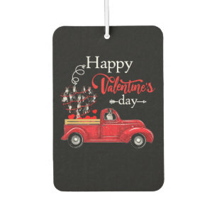 Happy Valentine's Day Boston Terrier Dog Air Freshener