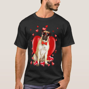 Happy Valentines Day Bullmastiff   Dog  V Day T-Shirt