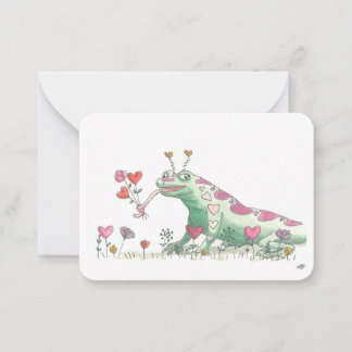 Happy Valentine's Day by Frankillie: Lizard Card