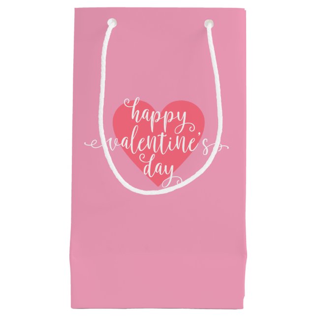 Happy Valentine's Day Calligraphy | Gift Bag (Front)
