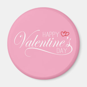 Happy Valentine's Day Calligraphy Magnet