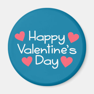 Happy Valentine's Day Calligraphy Magnet