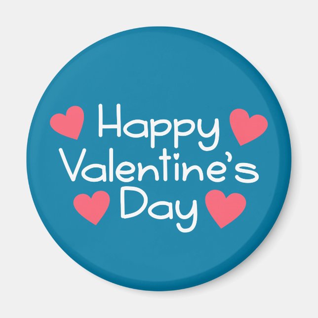 Happy Valentine's Day Calligraphy | Magnet (Front)