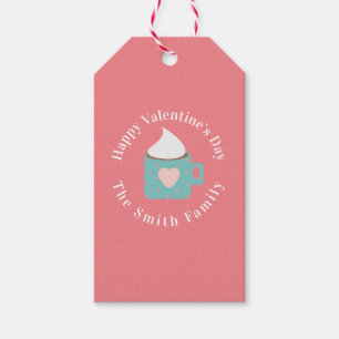 Happy Valentines Day Camp Fire Chocolate Gift Tags