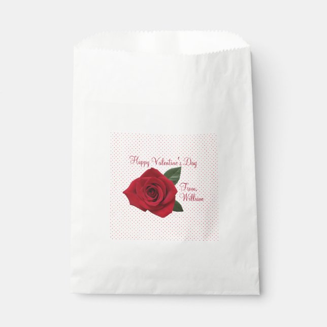 Happy Valentine's Day Candy Cookie Goodie Bags (Front)
