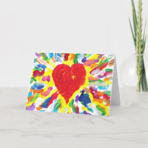 "Happy Valentine's Day" Candy Waters Autism Artist Holiday Card