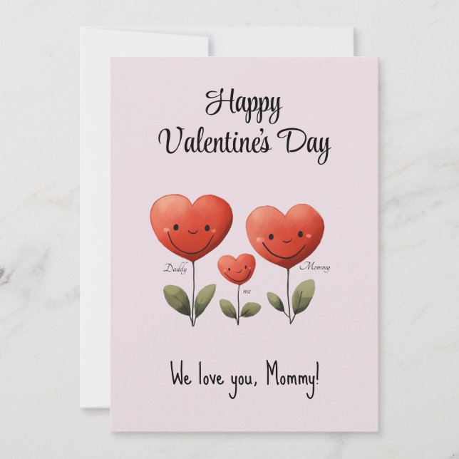 Happy Valentine''s Day, Card from Dad & Baby,  (Front)