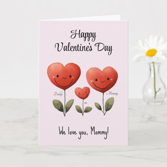 Happy Valentine''s Day, Card from Dad & Baby,  (Small Plant)