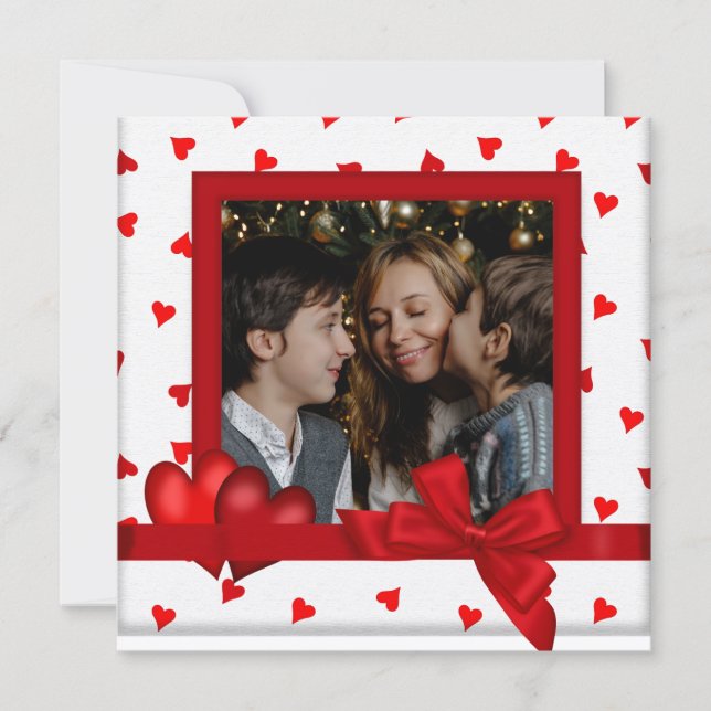 Happy Valentine's Day Card with Photo (Front)