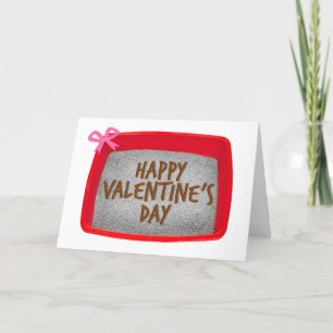 Happy Valentine's Day Cat Litter Box Humour Holiday Card