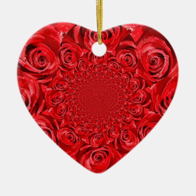HAPPY VALENTINE'S DAY CERAMIC ORNAMENT (Front)