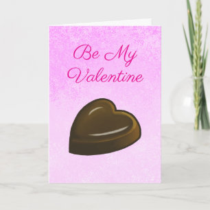 Happy Valentine's Day Chocolate Heart Card