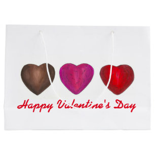 Happy Valentine's Day Chocolate Hearts Gift Bag
