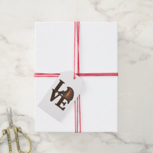 Happy Valentine's Day Chocolate LOVE Gift Tag