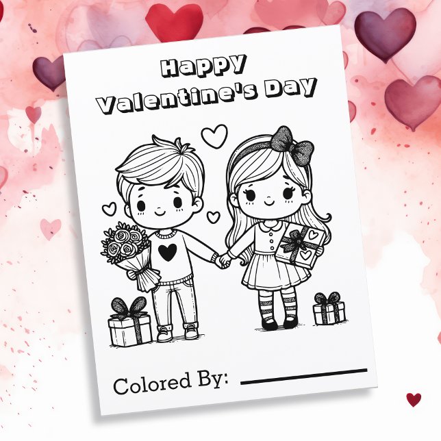 Happy Valentine's Day   | Colour Me Page (Creator Uploaded)