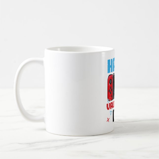 Happy Valentines Day Controller Video Game Heart B Coffee Mug (Left)