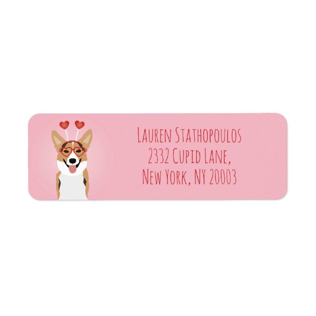 Happy Valentines Day Corgi Dog (Front)