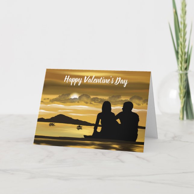 Happy Valentine's Day Couple Holiday Card (Front)