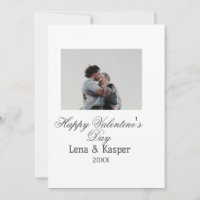 Happy Valentine's day couple photo modern simple t