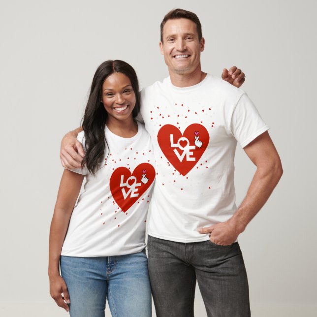 Happy Valentine's Day Couples T-Shirt (Unisex)