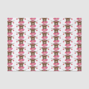 Happy Valentines Day Cow Tissue Paper