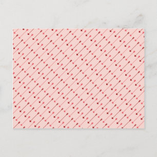Happy Valentine's Day Cupid's Arrows Pink Red Holiday Postcard