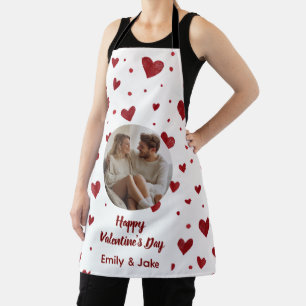 Happy Valentine's Day Custom Photo Apron 