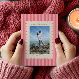 Happy Valentine's Day Custom Photograph Modern Holiday Card