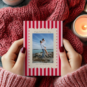 Happy Valentine's Day Custom Photograph Modern Holiday Card