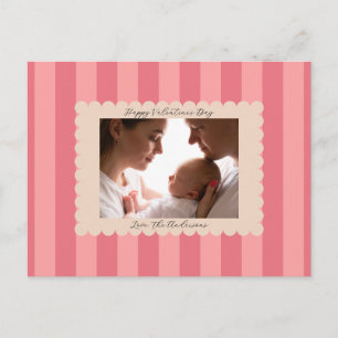 Happy Valentine's Day Custom Photograph Modern Holiday Postcard