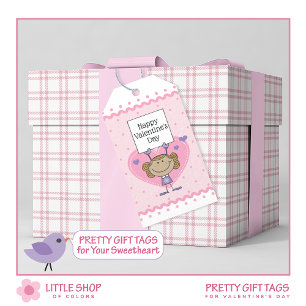 Happy Valentines Day Customizable Message Gift Tags