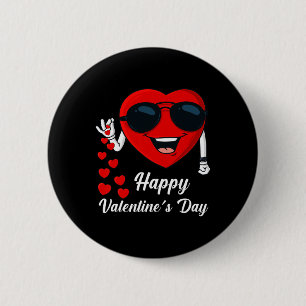 Happy Valentines Day Cute Heart Bae Fun Salting He 2 Inch Round Button