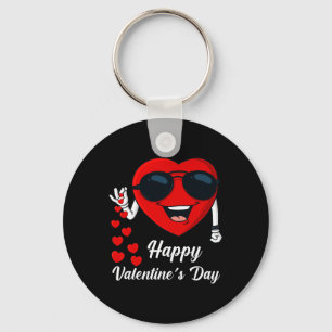 Happy Valentines Day Cute Heart Bae Fun Salting He Keychain