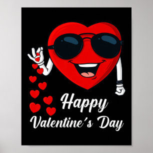 Happy Valentines Day Cute Heart Bae Fun Salting He Poster