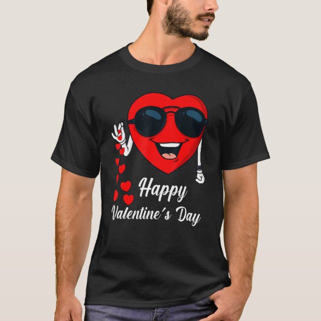 Happy Valentines Day Cute Heart Bae  Salting Heart T-Shirt (Front)