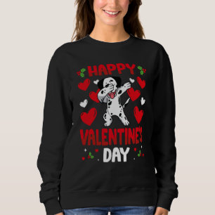 Happy Valentines Day dalmatian Heart Love Animal Sweatshirt