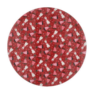 Happy Valentines Day Dobermann Dogs Cutting Board
