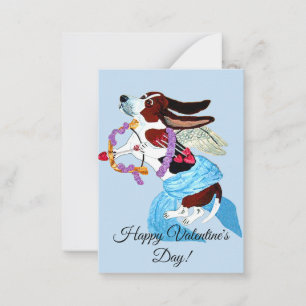 Happy Valentine's Day Doggie Folded Greeting Card