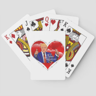 happy valentines day donald trump playing cards