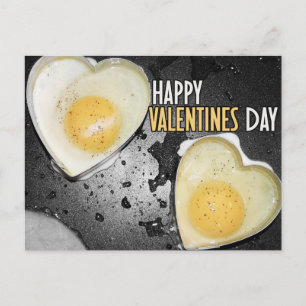 Happy Valentines Day Eggs Holiday Postcard