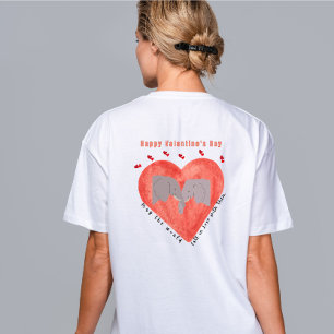 Happy Valentine's Day Elephant Lovers T-Shirt