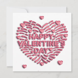 Happy Valentine's Day / Flat / Photo Card 5.25