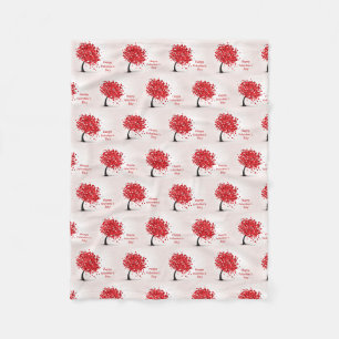 Happy Valentine's Day Fleece Blanket
