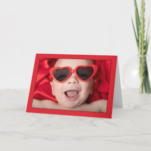 Happy Valentine's Day For Anyone Big Baby Smiles  Holiday Card